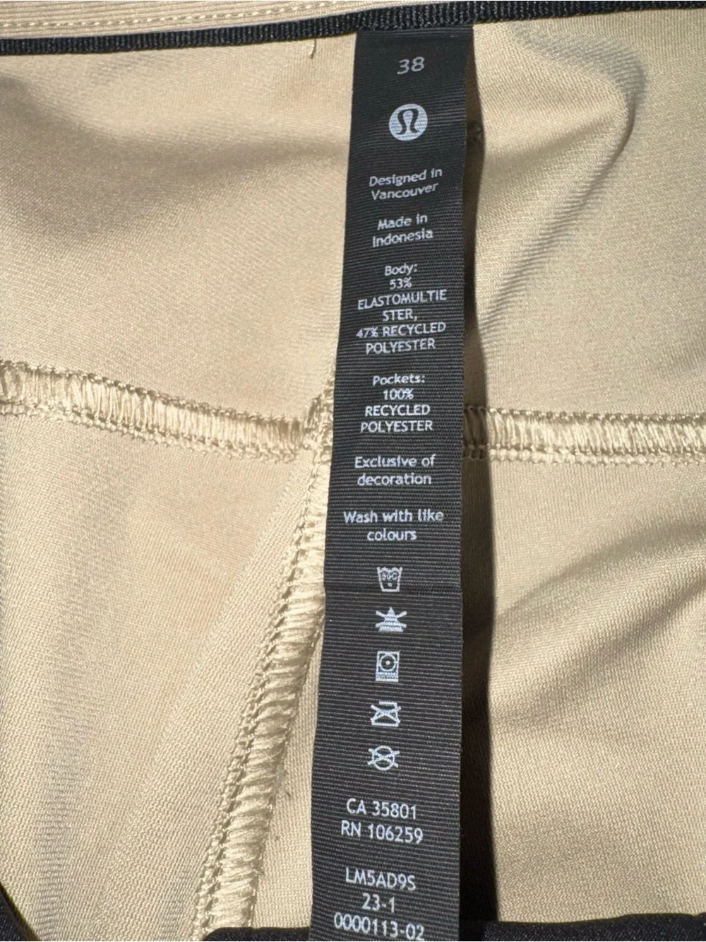 Lululemon ABC Slim-Fit 5 Pocket Pant size 38